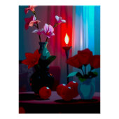 Stillleben mit Blumen und Früchten ポスター (正面)