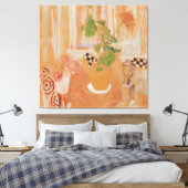 Stillleben mit Bronzekopf キャンバスプリント (インサイチュ (寝室))