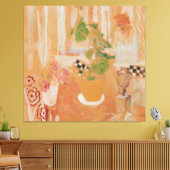 Stillleben mit Bronzekopf キャンバスプリント (インサイチュ (リビング))