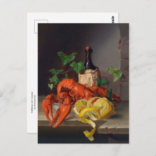 Stillleben mit Hummer by Anonymous ポストカード (正面/裏面)