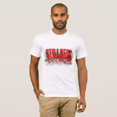 STILLNESS | メランコリーとタイポグラフィ Tシャツ (正面フル)