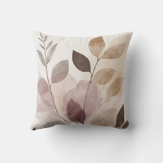 Stillness in Motion Warm Minimalist Design クッション (裏面)