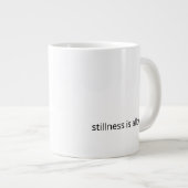 Stillness Is Allowed – Calm Reassurance Coffee Mug ジャンボコーヒーマグカップ (正面右)
