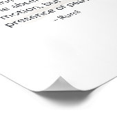 Stillness Quote Poster – Inspirational Peace Wall  ポスター (角)