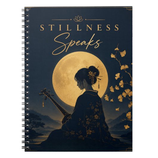 Stillness Speaks | マインドフルネスノート ノートブック (正面)