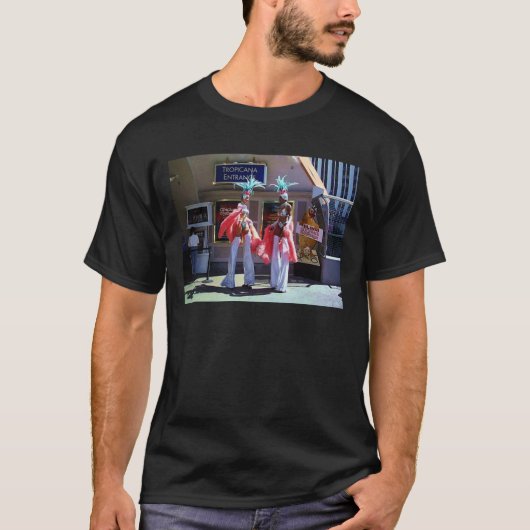 Stilt Dancers men black T-shirt Tシャツ (正面)