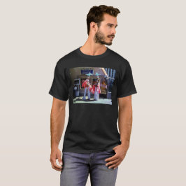 Stilt Dancers men black T-shirt Tシャツ