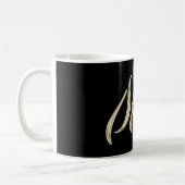 Stina white gold Handwriting Tasse Kaffeetasse コーヒーマグカップ (左)