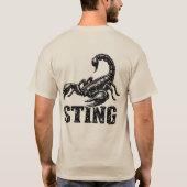 “Sting”サソリグラフィックTシャツ Tシャツ (裏面)