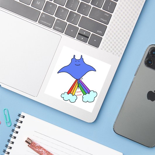 Sting Rayズーム シール (ノートパソコンとiPhone)