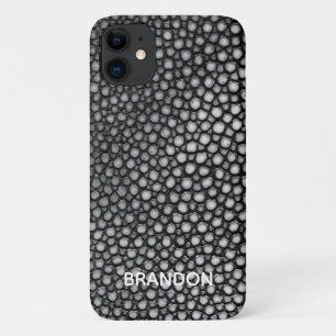 Stingrayスキンブラックプリント名パーソナライズされた iPhone 11 ケース