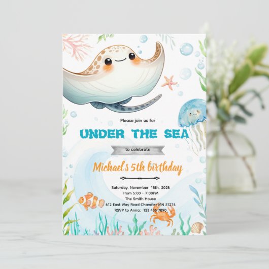 Stingray theme invite  招待状 (スタンド正面)