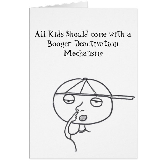 Stinkeyeの子供のboogerカード (正面)