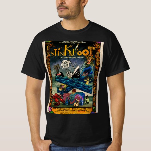 Stinkfoot の40周年記念Tシャツ 2025 Tシャツ (正面)