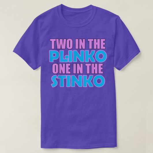 Stinko 6004のPlinkoの2つ Tシャツ (デザイン正面)
