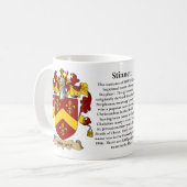 Stinnett、起源、意味および頂上 コーヒーマグカップ (正面左)