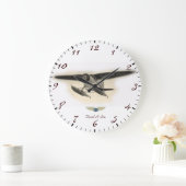 Stinson辺境を飛ぶ飛行士 ラージ壁時計 (ホーム)