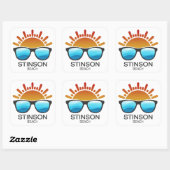 Stinson Beach California Sunglasses スクエアシール (シート)