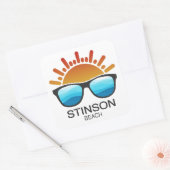 Stinson Beach California Sunglasses スクエアシール (封筒)