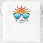 Stinson Beach California Sunglasses スクエアシール (バッグ)
