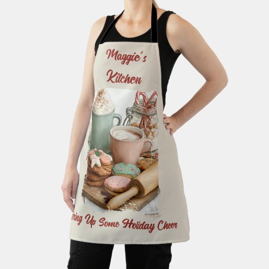 Stirring Up Some Holiday Cheer Christmas エプロン (インサイチュ)