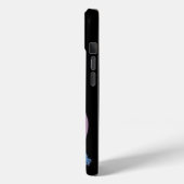 Stitch "私の携帯に触るな" 面白い警告 ブラック Case-Mate iPhoneケース (裏面 / 左)