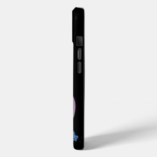 Stitch "私の携帯に触るな" 面白い警告 ブラック Case-Mate iPhoneケース (裏面 / 左)