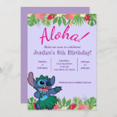 Stitch Birthday Invitation 招待状 (正面/裏面)