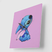 Stitch Clock スクエア壁時計 (傾斜)