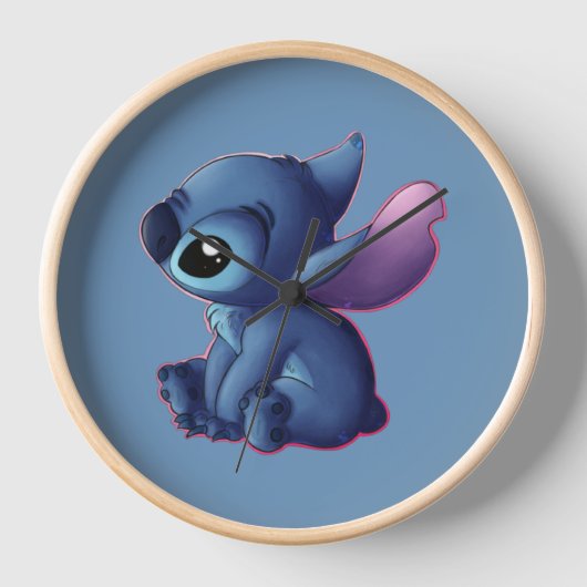 Stitch Clock 壁時計 (正面)