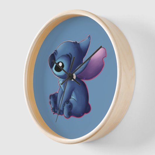 Stitch Clock 壁時計 (傾斜)