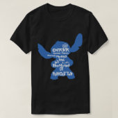 Stitch OhanaはファミリークラシックのTシャツを意味する Tシャツ (デザイン正面)