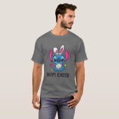 Stitch With Easter Bunny Happy Easter Tシャツ (正面フル)