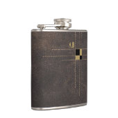 Stitched Leather Elegant Monogram フラスク (右)