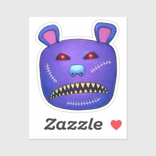 Stitched Nightmare Bear シール (シート)