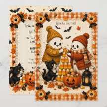 Stitched Spirits ハロウィンのお化けとお菓子の招待状