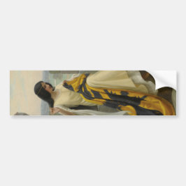 Stitching the Standard Flag (Medieval Woman) バンパーステッカー