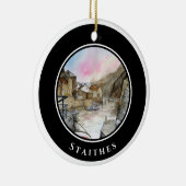 Stites North Yorkshireイングランドの水色 セラミックオーナメント (右)