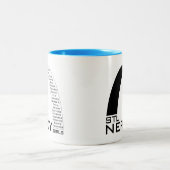 STLの真面目な女の子の陶磁器のマグ ツートーンマグカップ (中央)