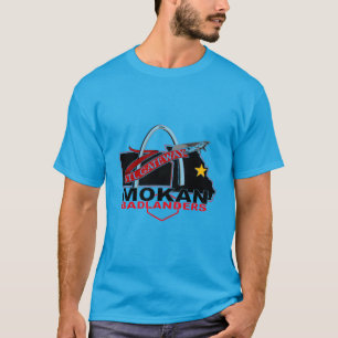 STLゲートウェイバッジを中心としたダークカラーのメニュー Tシャツ
