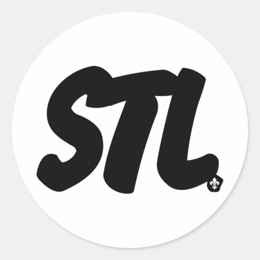 STL文字 ラウンドシール (正面)