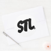 STL文字 ラウンドシール (封筒)