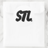 STL文字 ラウンドシール (バッグ)