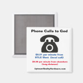 STLC West Phone Calls to Godおもしろいマグネット マグネット (正面/裏面)