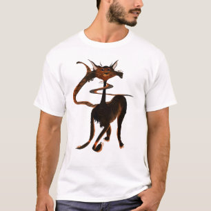 Stlylinブラウン猫のワイシャツ Tシャツ
