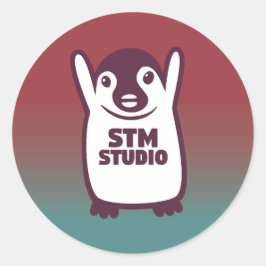 STMのステッカーモダン- ラウンドシール