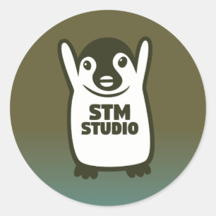 STMのステッカー-地球 ラウンドシール