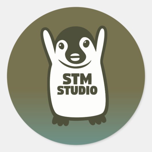 STMのステッカー – EARTH ラウンドシール (正面)