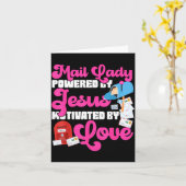 Stman Mailman Jesus Faith Christian Mail Lady Were カード (黄色い花)