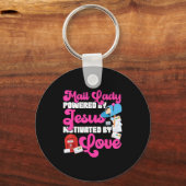 Stman Mailman Jesus Faith Christian Mail Lady Were キーホルダー (正面)